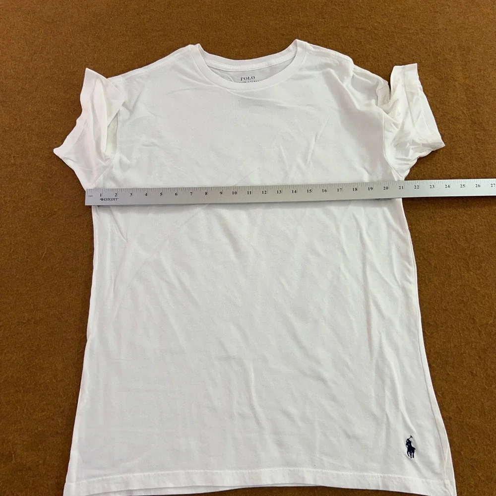 Polo Ralph Lauren Mens XL White Slim Fit Embroidered Pony T-Shirt New